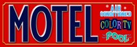 Motel AC Pool TV Fine Art Print