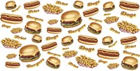 Burgers Fries Dogs Fine Art Print