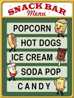 Snack Bar Menu Fine Art Print