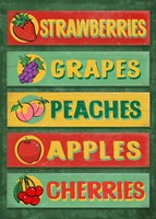Farm Stand Board - Fruit Fine Art Print