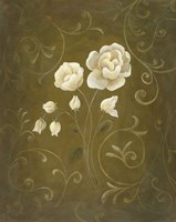 White Flower and Buds II Fine Art Print