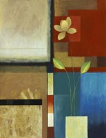 Ivory on Blue II Fine Art Print