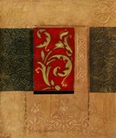 Gold and Sage I Fine Art Print