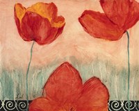 Poppy Field I Framed Print