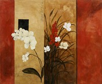 Asian Floral I Framed Print