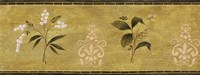 White Flower on Gold Panel Fine Art Print