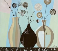 Vase Trio I Framed Print