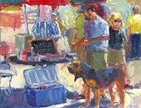 Walking The Dog Fine Art Print