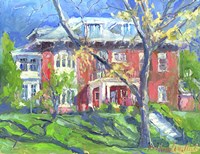 Orange Mansion Fine Art Print