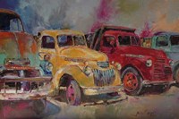 Trucks In Montrose Fine Art Print