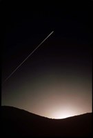 Contrail At Dusk Fine Art Print
