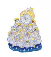 The Angel Cats Fine Art Print