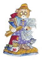 Teacher Cat Fine Art Print