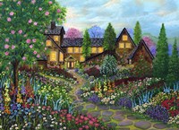 Chalet Gardening Fine Art Print