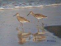 Shore Walkers Fine Art Print