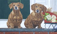 Christmas Dogs Fine Art Print