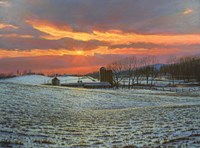 Pennsylvania Farm Sunset Fine Art Print