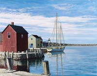 Sail Boat Rockport Fine Art Print