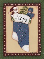 Stocking III Hope Fine Art Print