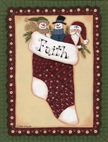 Stocking VI Faith Fine Art Print