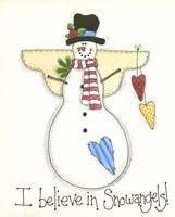 I Believe In Snowangels Fine Art Print
