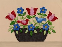 Two Birds With Flowers Fine Art Print