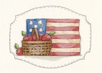 Flag With Apples Fine Art Print
