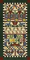 Stack Of Quilts With Dark Green Border 1 Fine Art Print