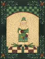 Green Antique Santa Fine Art Print