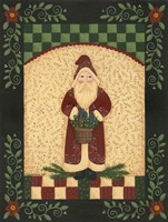 Red Antique Santa Fine Art Print