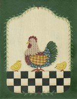Country Hen & Chicks Fine Art Print