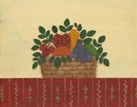 Fruit With Red Tablecloth Fine Art Print