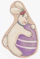 Bunny Purple Egg Fine Art Print