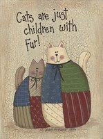 Children With Fur Fine Art Print
