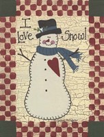 I Love Snow Fine Art Print