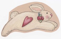 Re Bunny Heart Fine Art Print