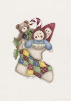 Stocking With Toys Fine Art Print