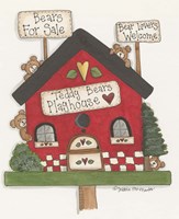 Teddy Bears Playhouse Fine Art Print