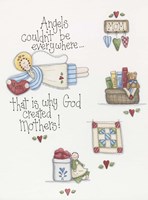 God Created Mothers Fine Art Print