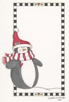Boy Penguin In Red Fine Art Print