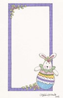 Purple Border Bunny Fine Art Print