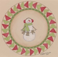 Snowman Circle Fine Art Print