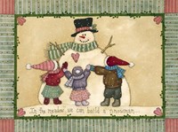 Snowman Hugs Fine Art Print