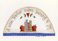 A Wise Teacher Framed Print