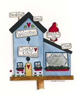 Country Kitchen Birdhouse Fine Art Print