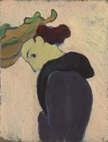 Women Seen in Profile with a Green Hat, c.  1890-189 Fine Art Print