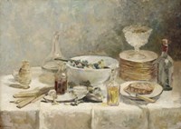 Still Life with Salad, c. 1890 Fine Art Print