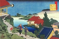 A Man Walks up to a Temple in the Early Morning Fine Art Print