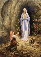 Our Lady Of Lourdes Fine Art Print