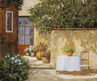 Muretto E Tavolo Fine Art Print